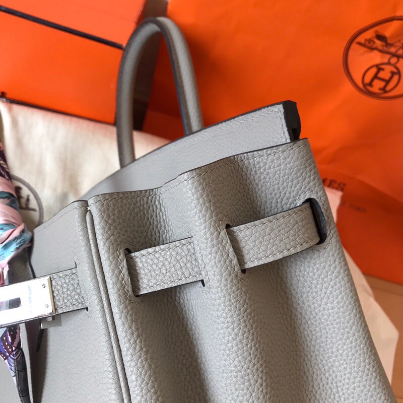 Hermes Birkin 35CM Togo Leather Handbag Grey